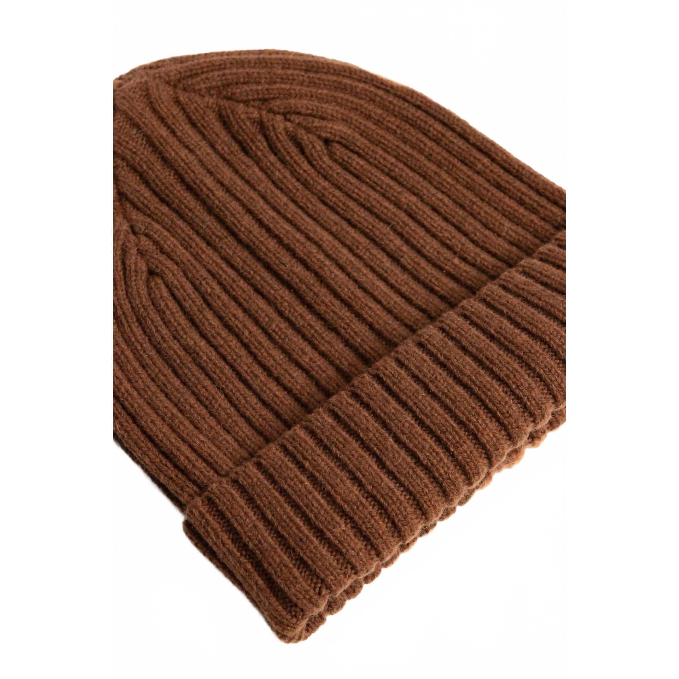 New Bridge & Burn Men's Chunky Ribbed Beanie In Warm Ochre — image 3 of 3